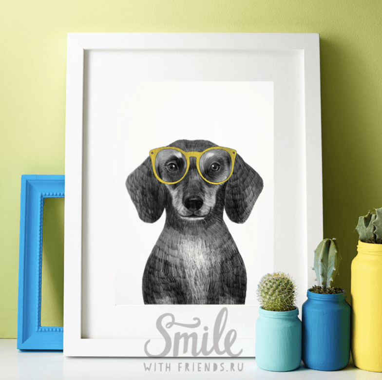 Такса в очках