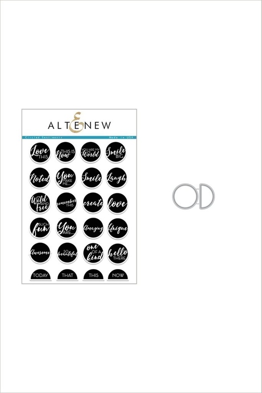 Набор ножей и штампов Circled Sentiments (Altenew)