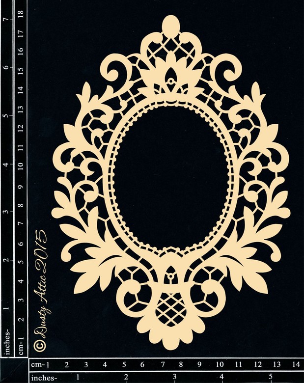 Чипборд 14*18см Vintage Frame #2 Dusty Attic