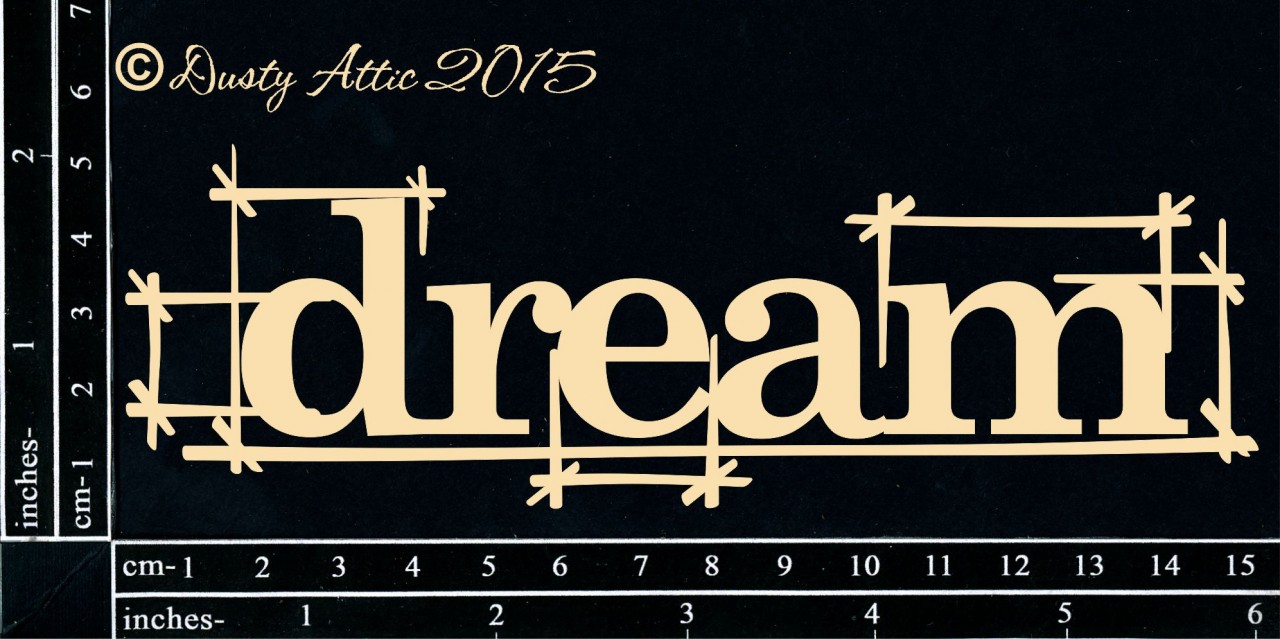 Чипборд 5*15см Blueprint DREAM Dusty Attic