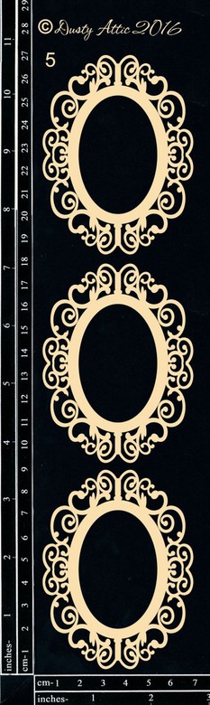 Чипборд ATC Frame Set #5 Dusty Attic