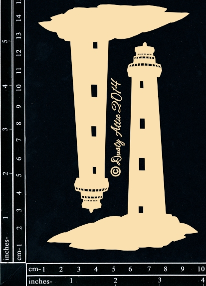 Чипборд Lighthouse small 2шт Dusty Attic