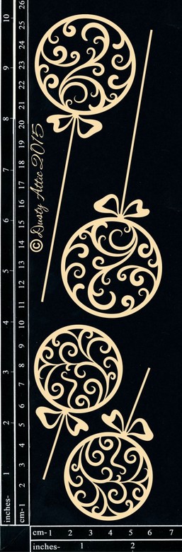 Чипборд Baubles #2 Dusty Attic