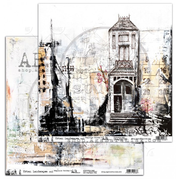 Лист двусторонней бумаги ABstudio & S.Schutze - Urban Landscapes no.1