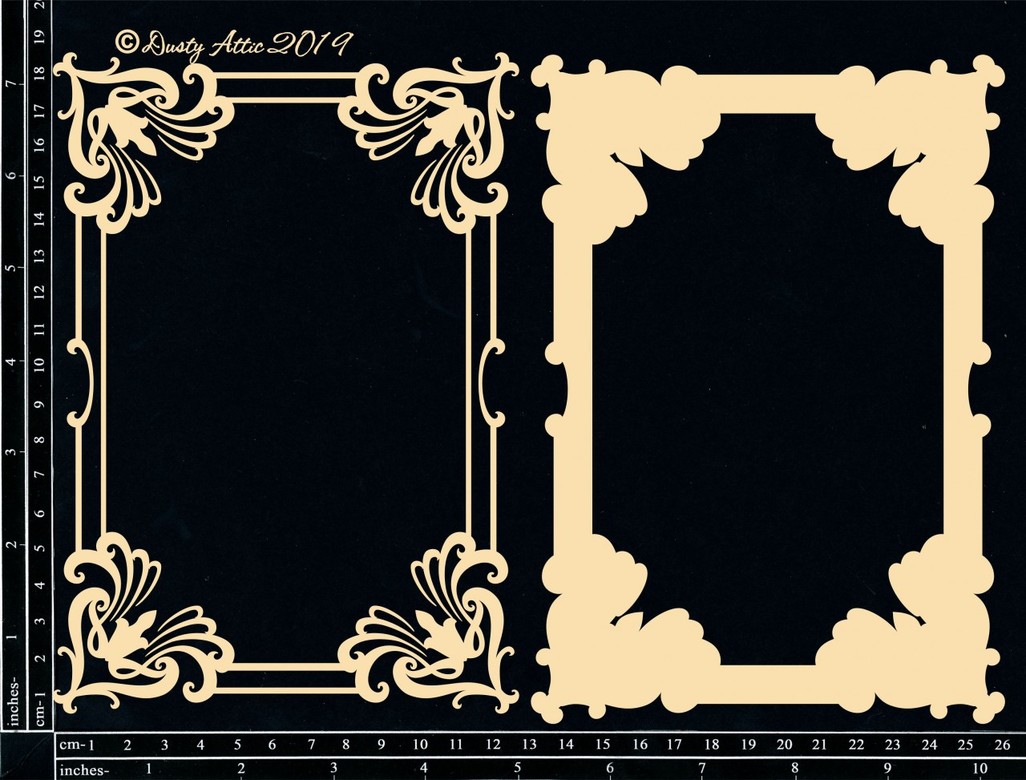 Чипборд 19*26см Vintage Frame Layered Dusty Attic