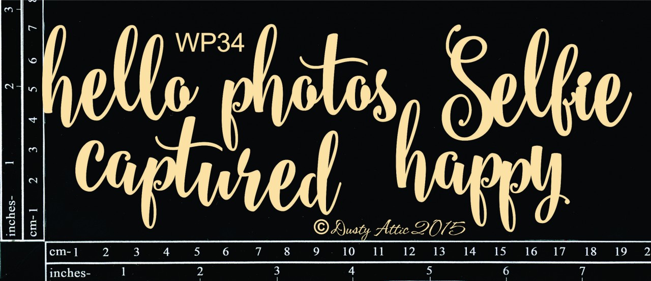 Чипборд Word Pack #34 Dusty Attic