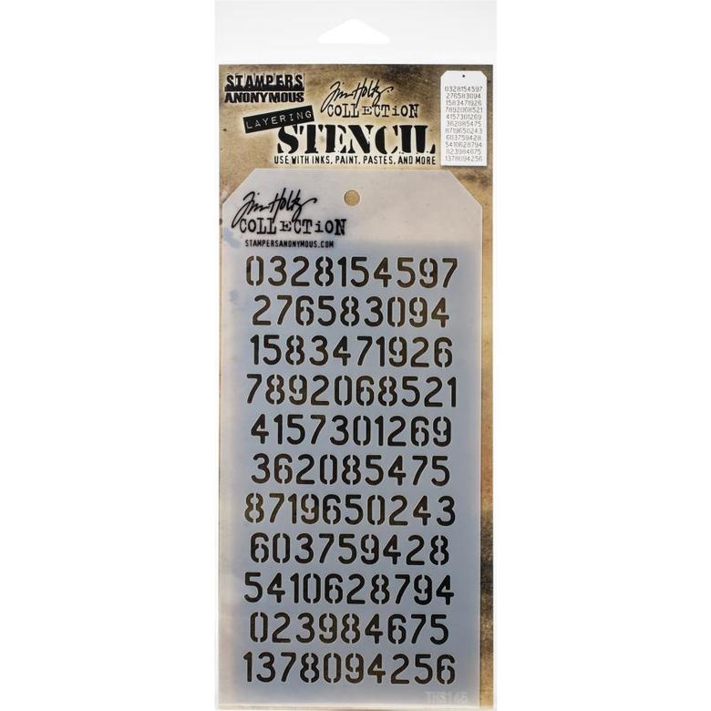 Трафарет Digits -Layered Tim Holtz Layered Stencil 4.125"X8.5"