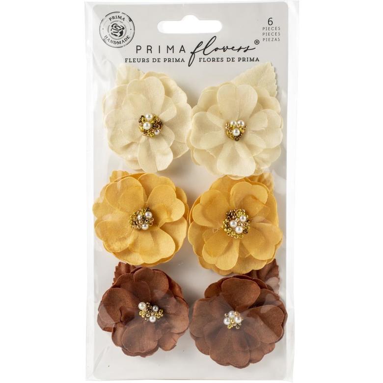 Цветы Autumn Equinox/Autumn Sunset Prima Marketing Mulberry Paper Flowers