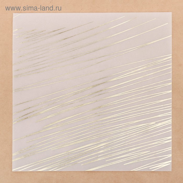 Калька с фольгированием «Экспрессия» , 20 х 20 см Арт Узор