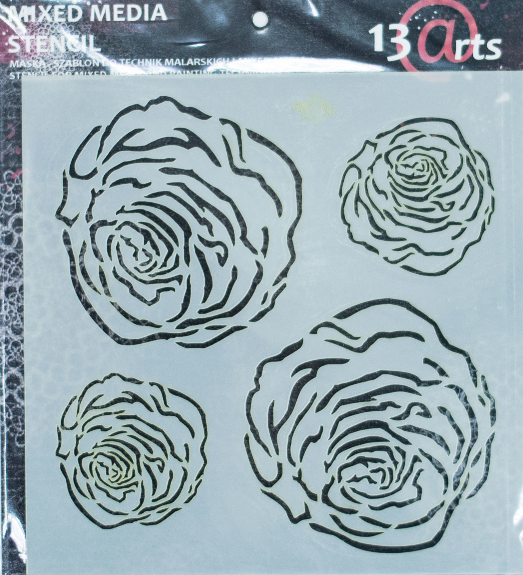 Трафарет 15*15см Rose 13@rts