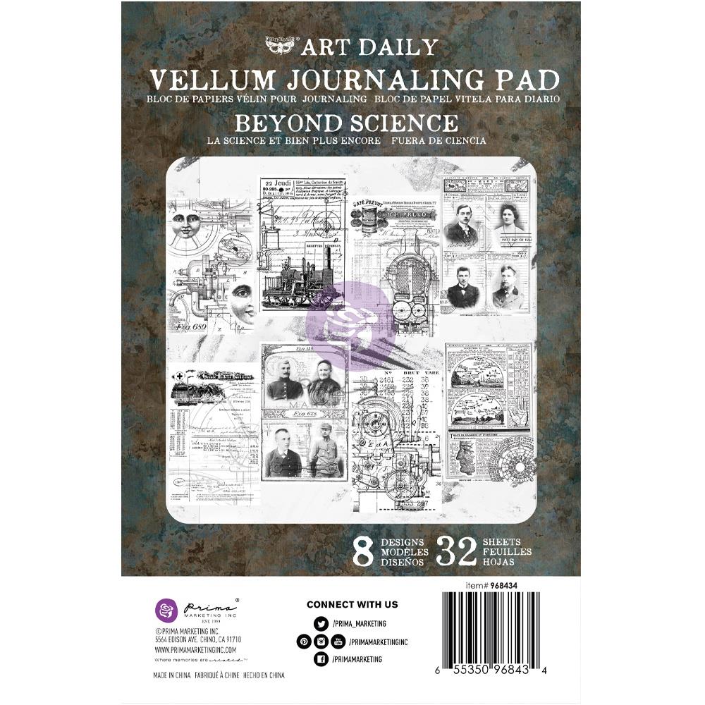 Набор кальки с принтом Beyond Science Prima Art Daily Vellum Pad 32/Pkg