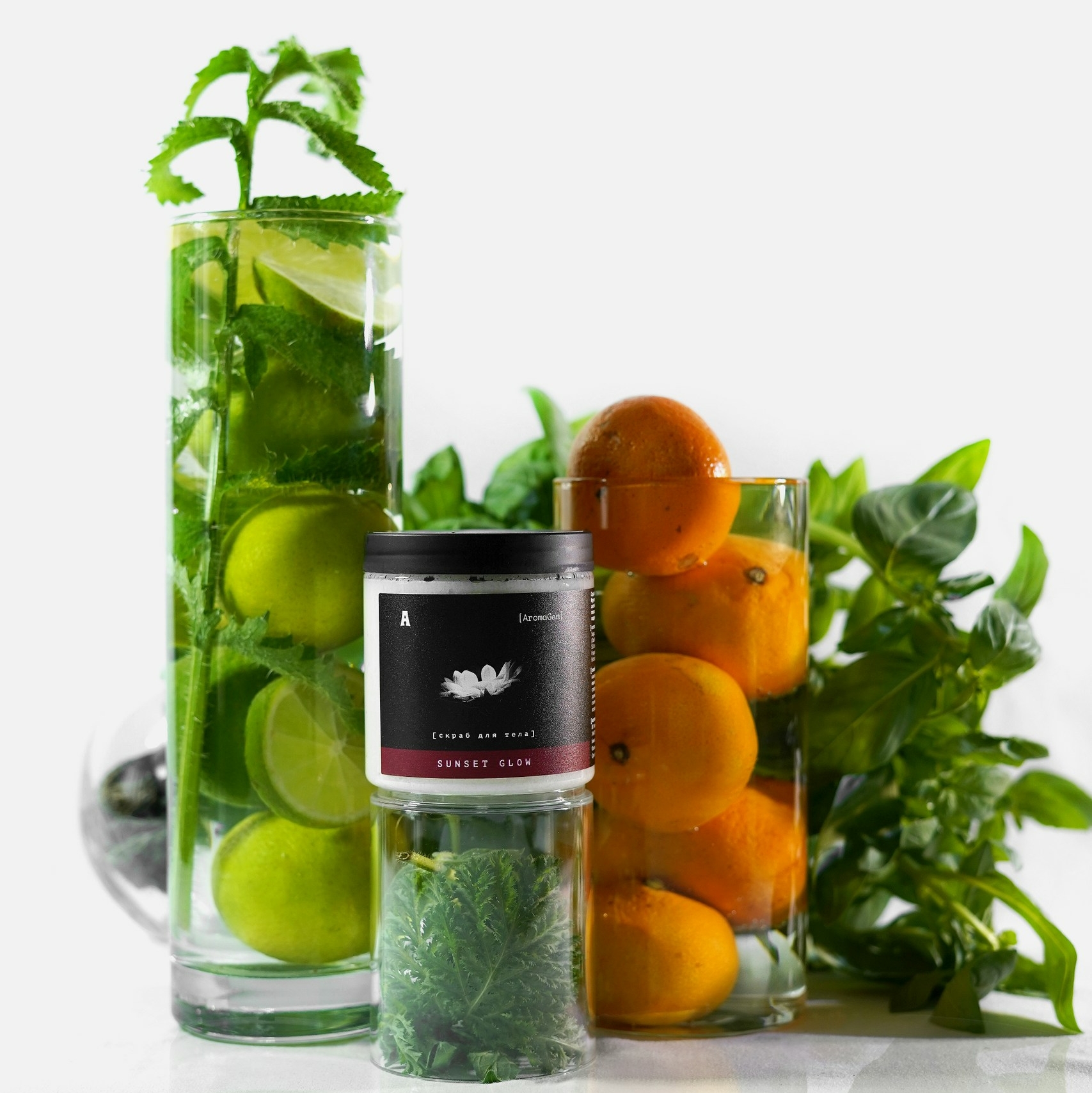 Скраб для тела c фруктовыми энзимами и магнием SUNSET GLOW