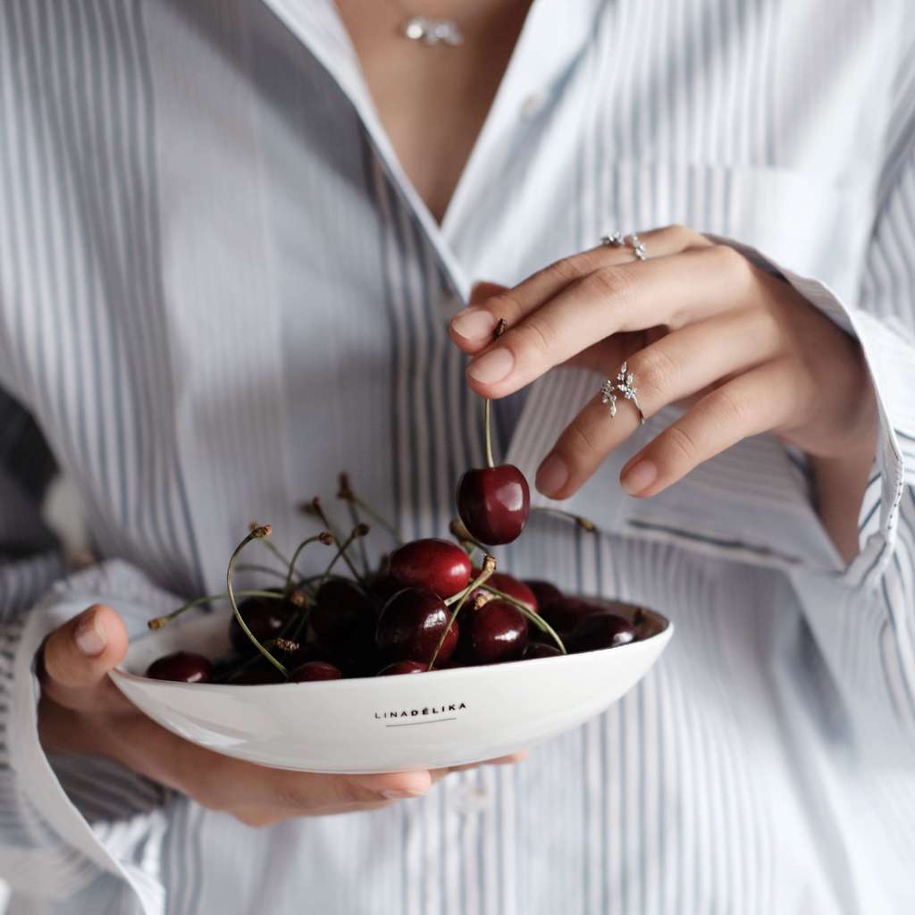 Миска "Белый космос"