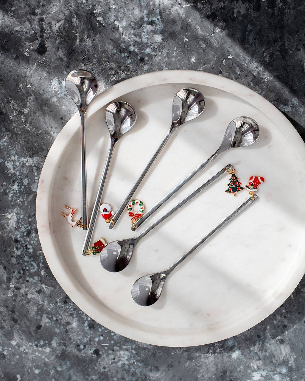 Ложка "Рождество" серебряного цвета