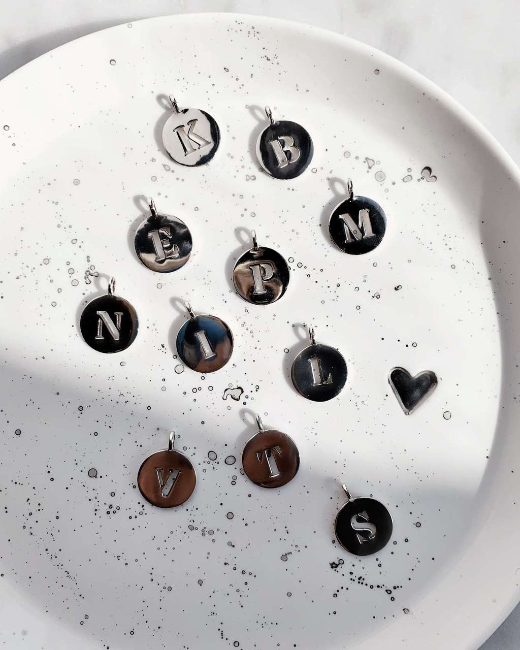 Подвеска Буква из серебра без цепочки