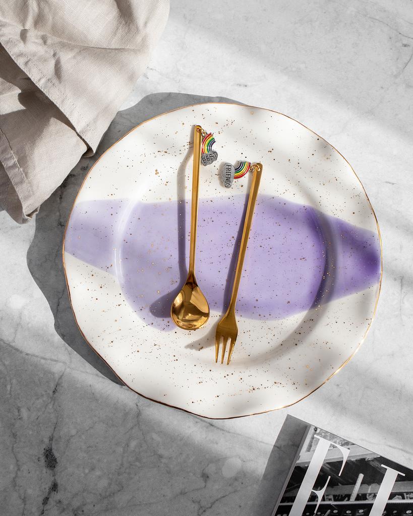 Комплект ложка и вилка "Best friends" в подарочной коробке