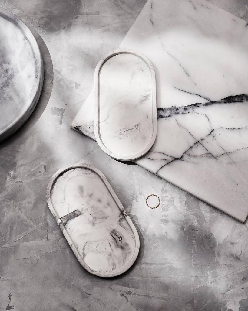 Подставка овальная из гипса