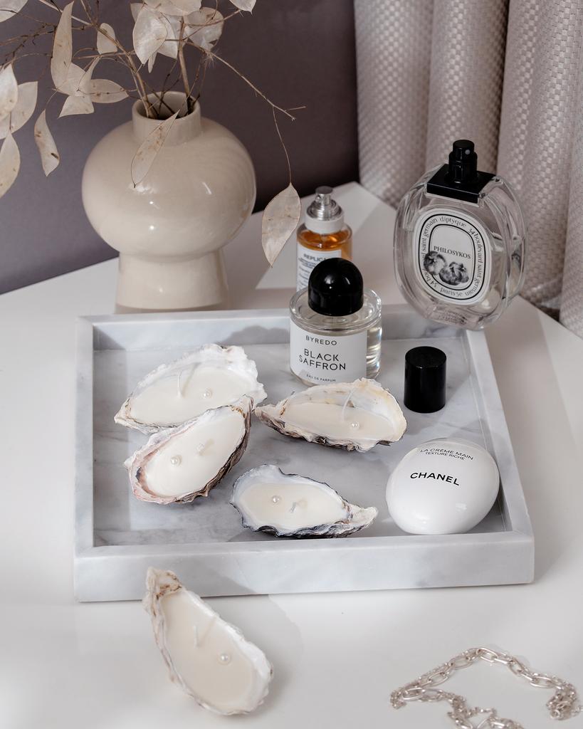 Декоративная свеча в ракушке