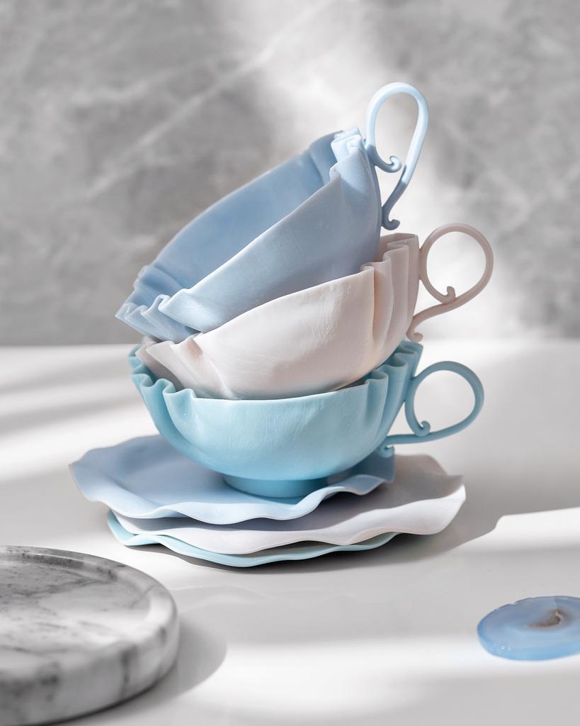 Чайная пара "Жемчужина" цветная