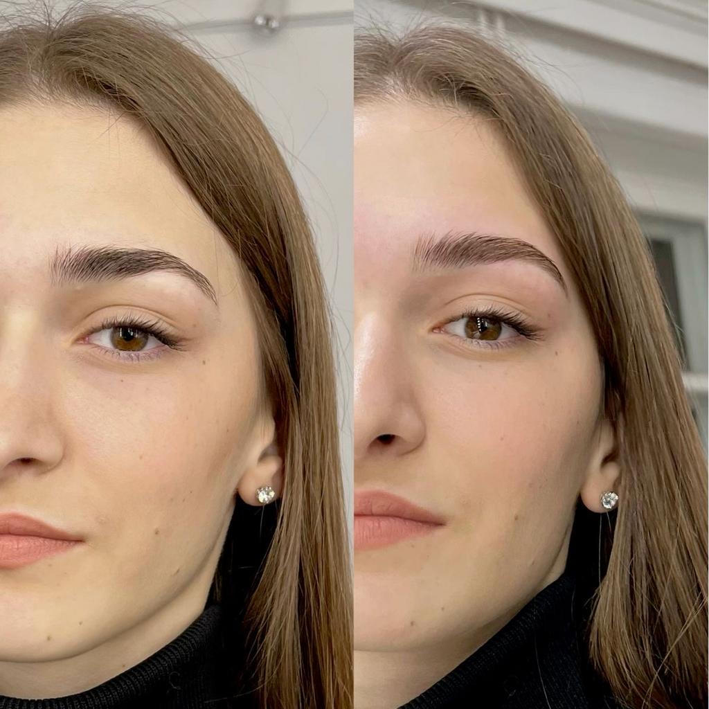 Осветление бровей