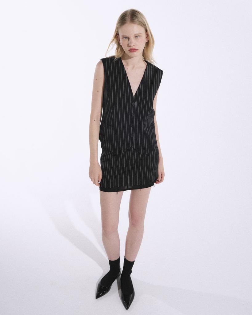 Юбка мини в полоску