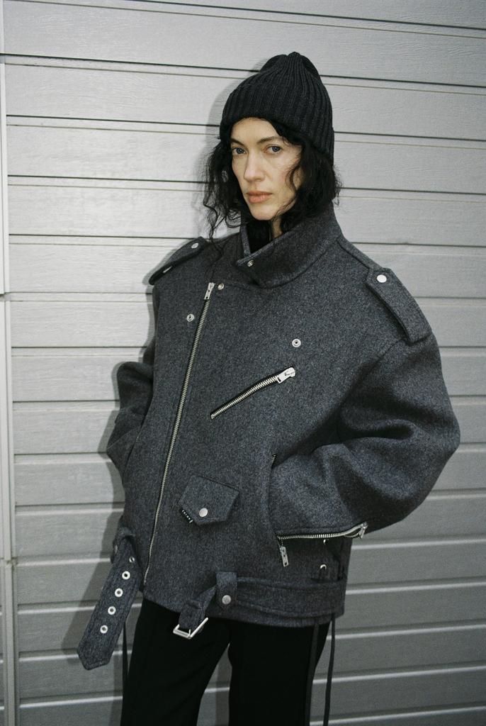 Косуха шерстяная серая unisex