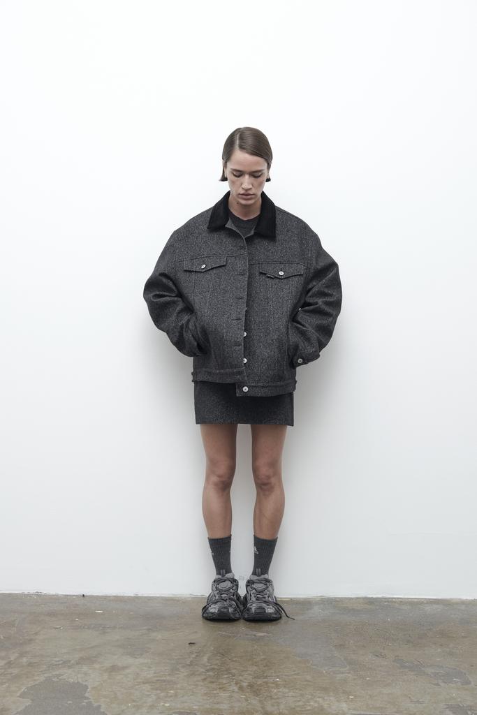 Юбка мини в ёлочку