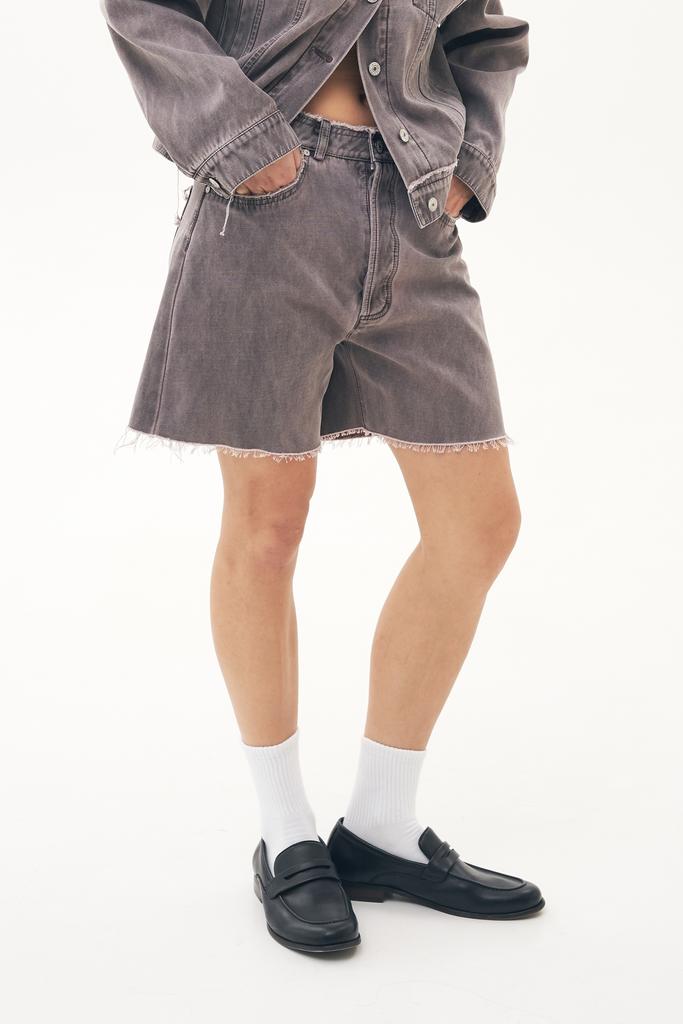 Шорты серо-сиреневые