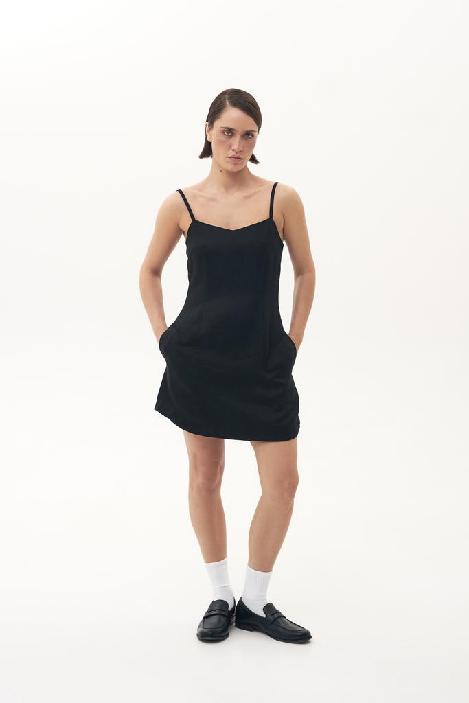 Сарафан мини льняной