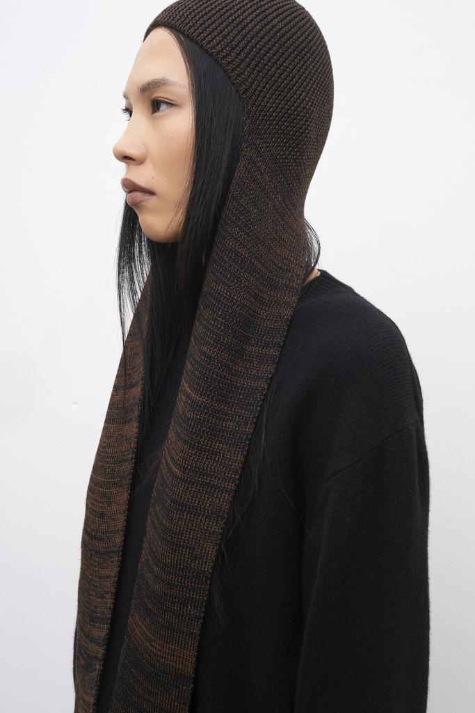 Шапка-шарф меланж