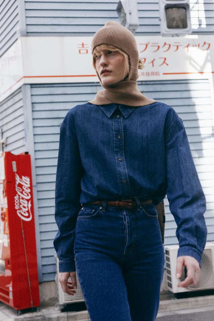 Рубашка  базовая джинсовая