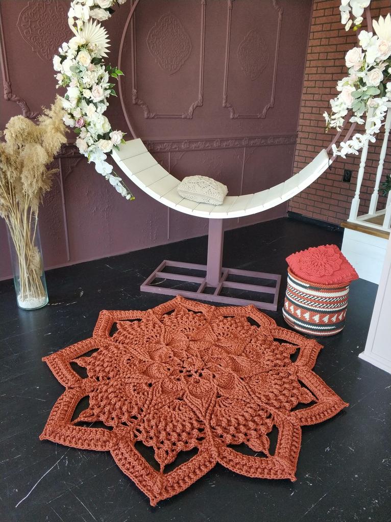 Мастер-класс ковра "Арабеска" (текстовое описание, видео, схемы)