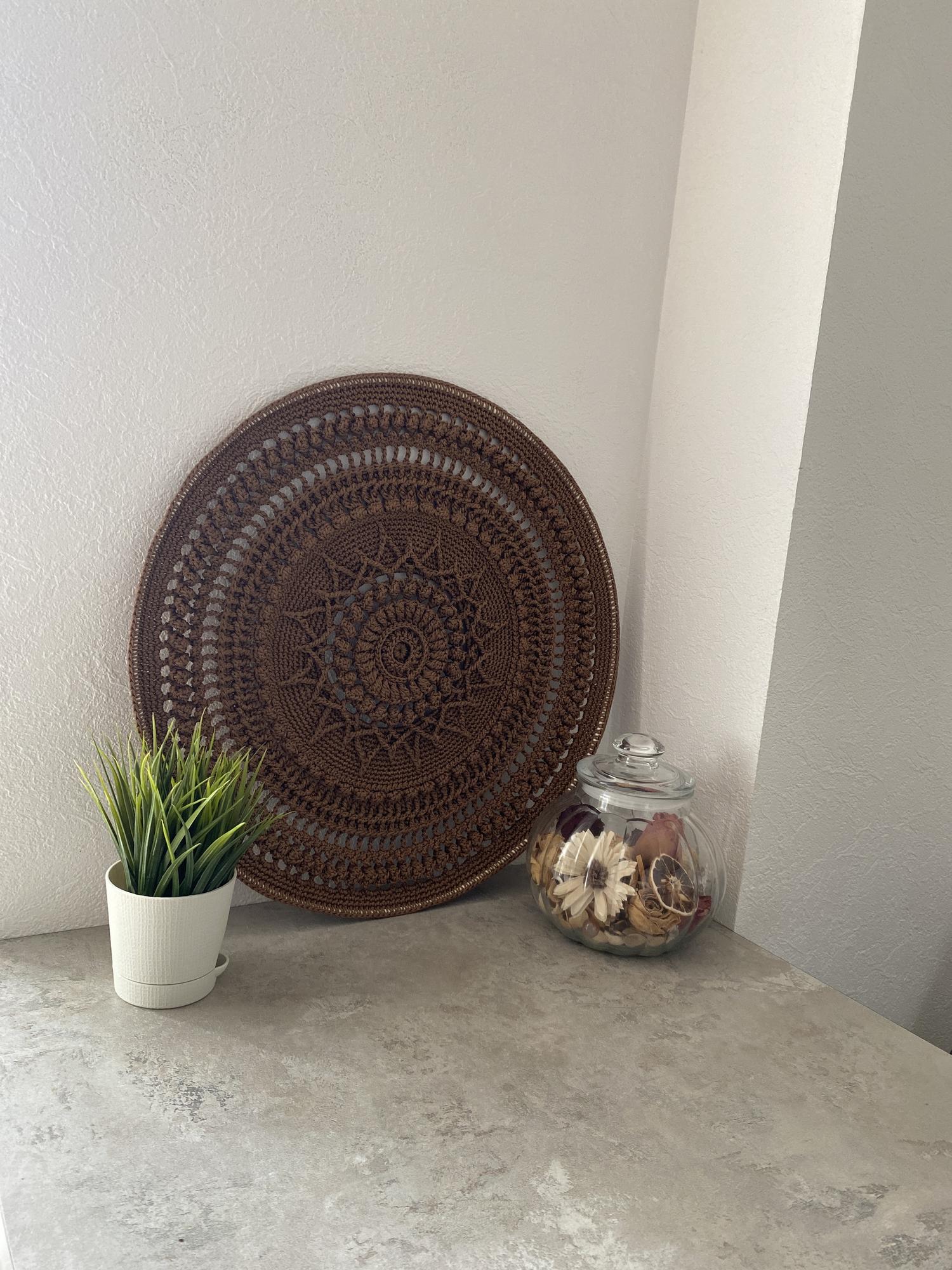 Видео-МК вязаного панно "Велес" (+ тектовое описание)