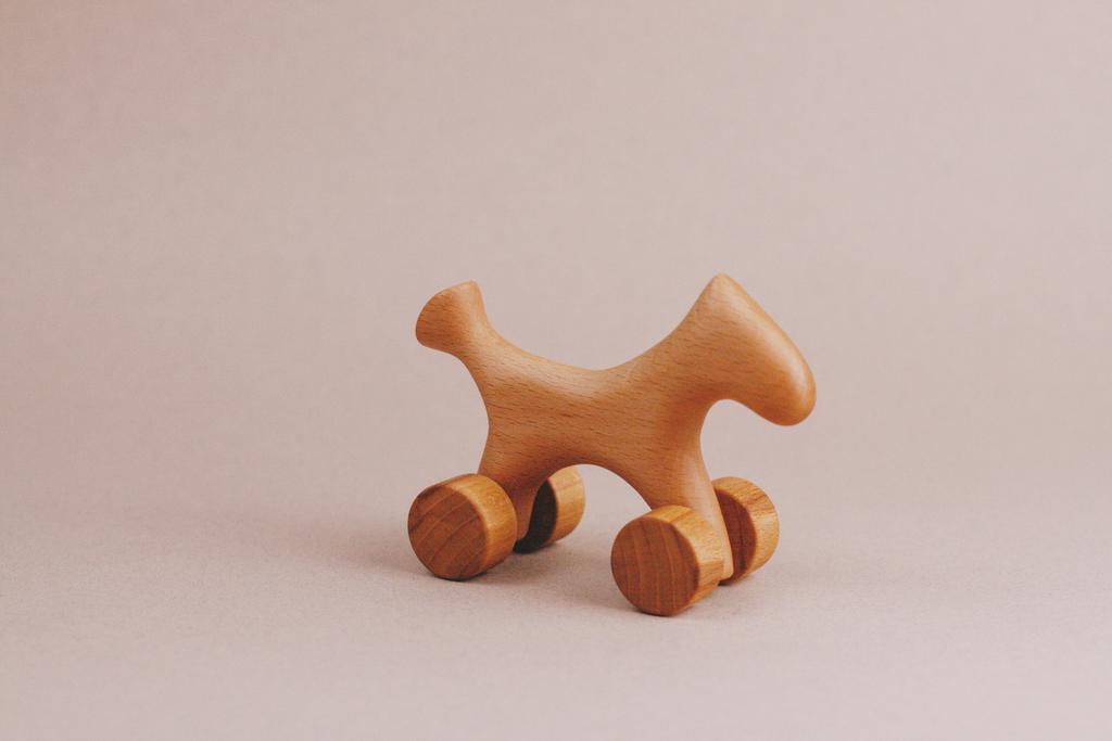 Мини-каталка Лошадка буковая