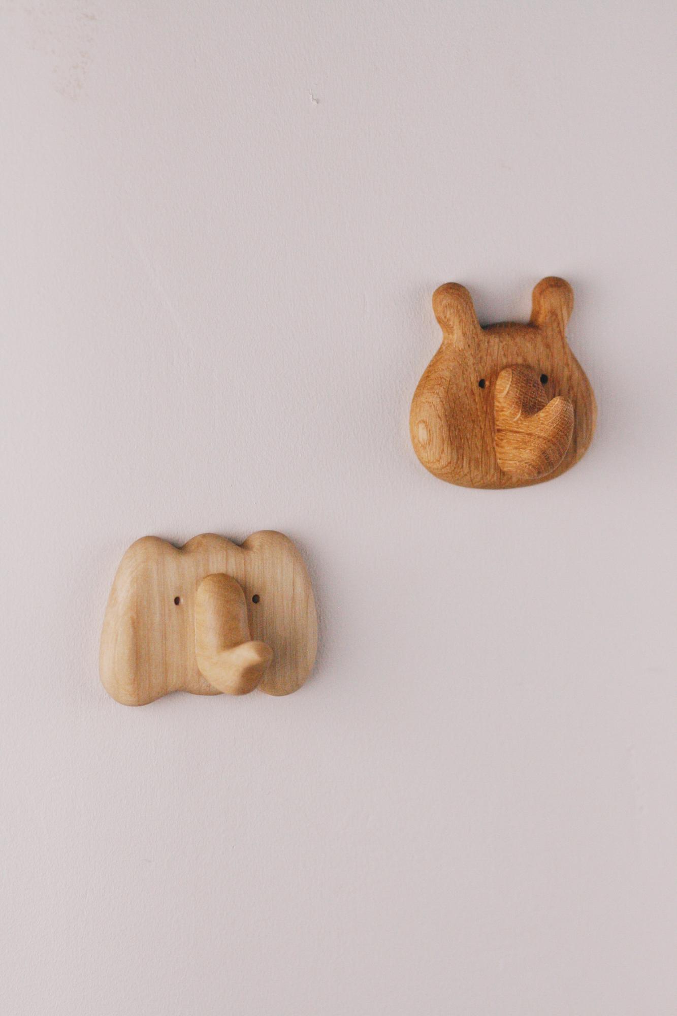 Крючки деревянные самоклеящиеся "Африка" - 2 шт.