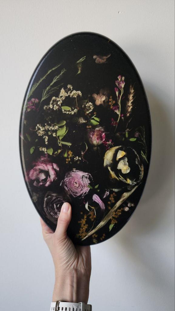 Панно в винтажном стиле овал