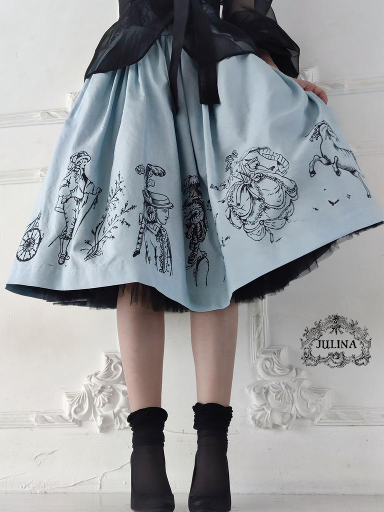 Юбка "Версаль" ручная роспись