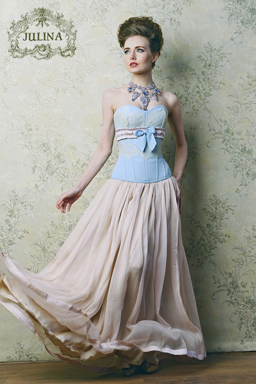 Юбка шелковая "В розовой дымке"