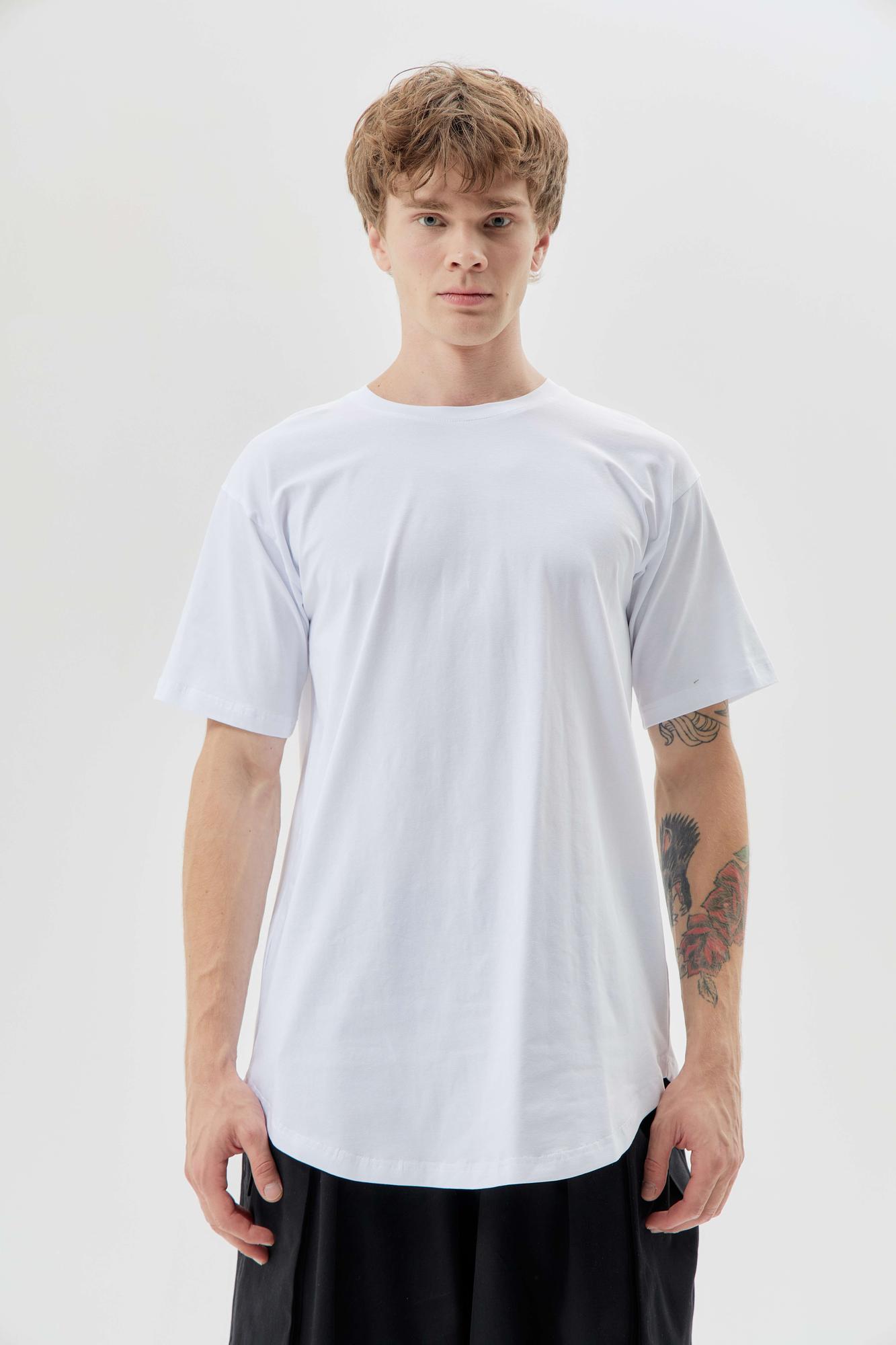 Футболка с круглым низом