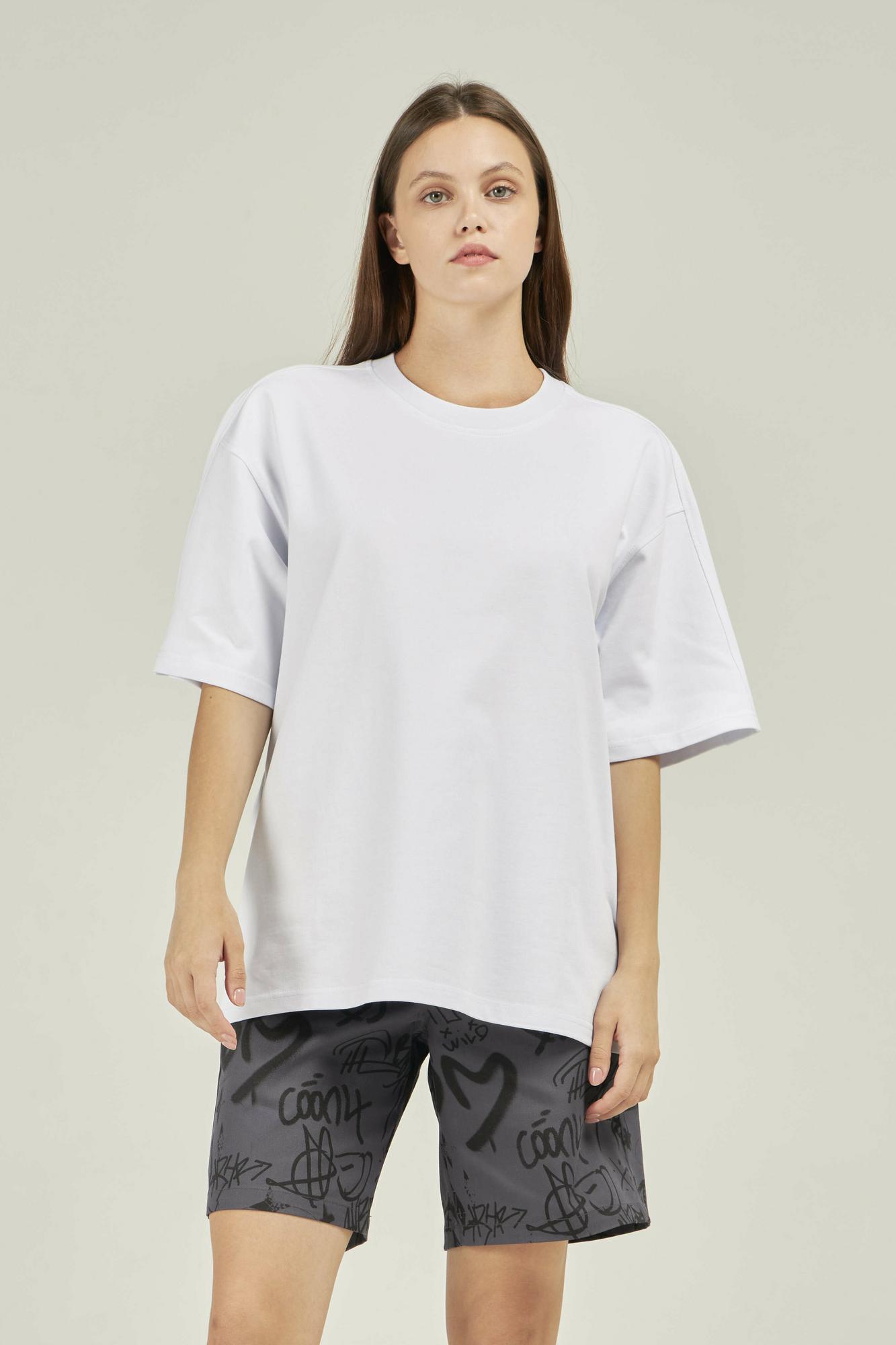 Футболка белая женская из плотного хлопка