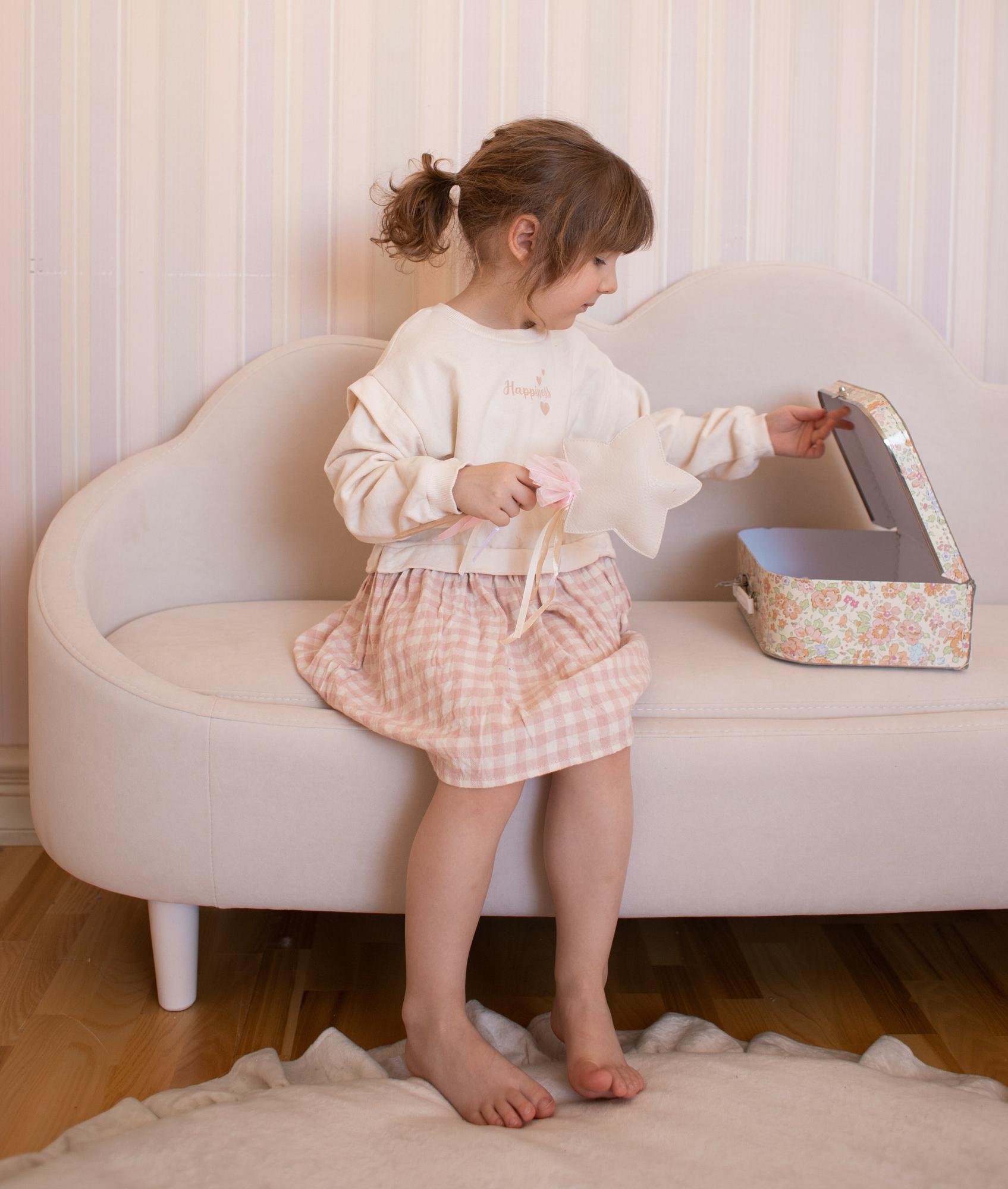 Диван интерьерный детский ОБЛАЧКО молочный