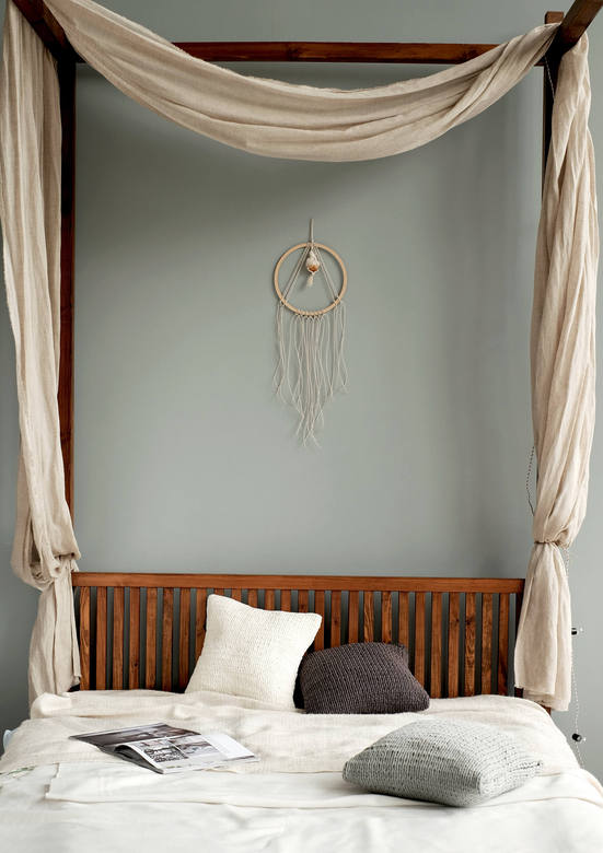 Вязаная подушка