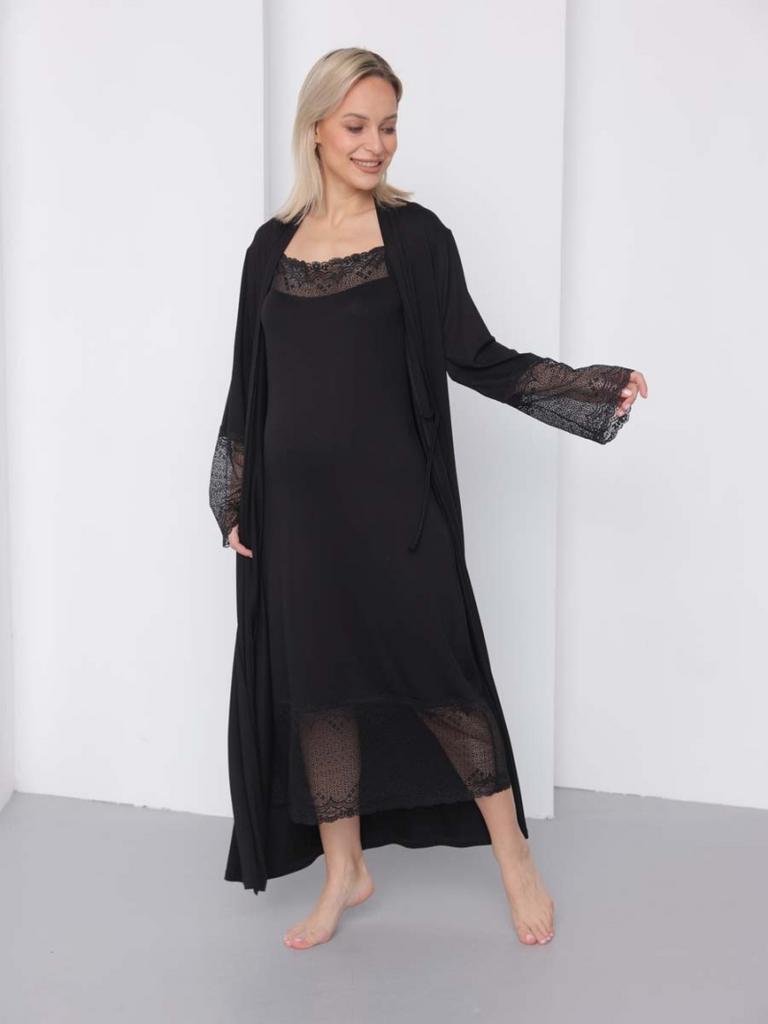 Комплект женский для беременных и кормящих, черный