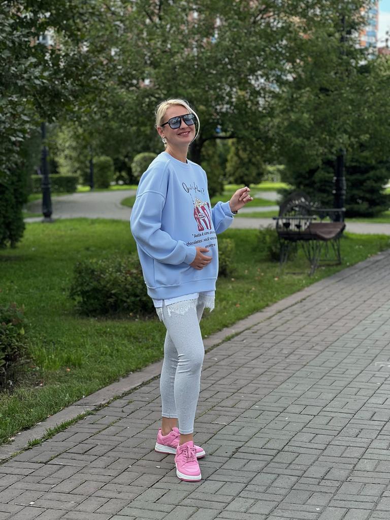 Свитшот, голубой