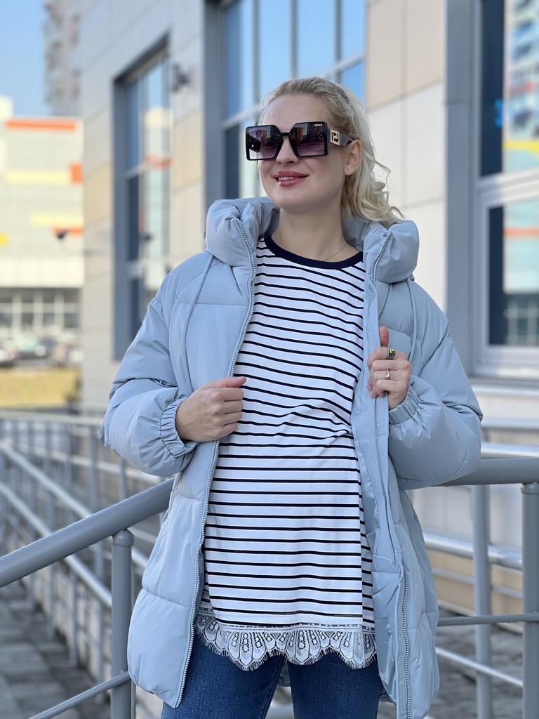 Лонгслив с кружевом