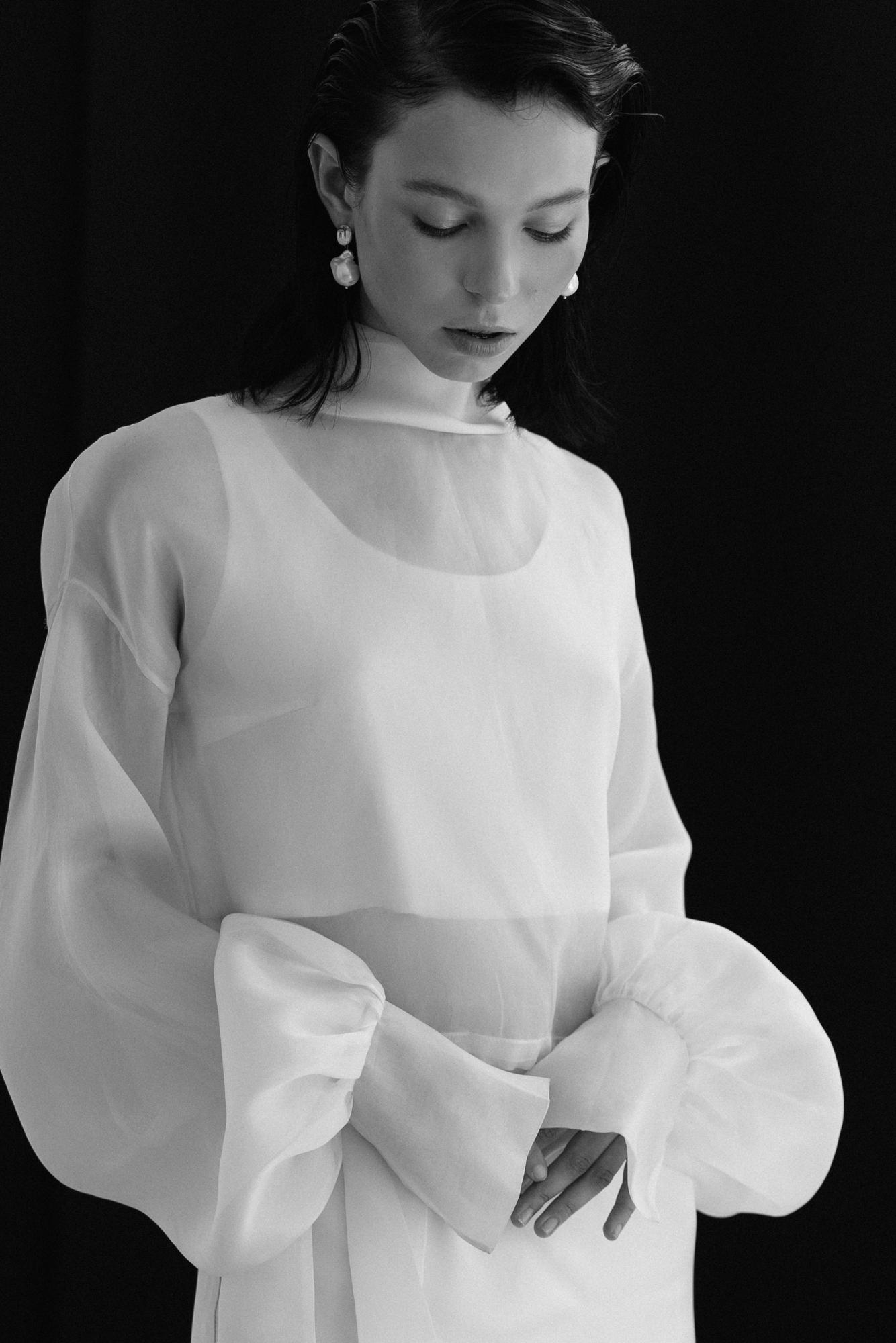 Блуза Lia из шёлковой органзы