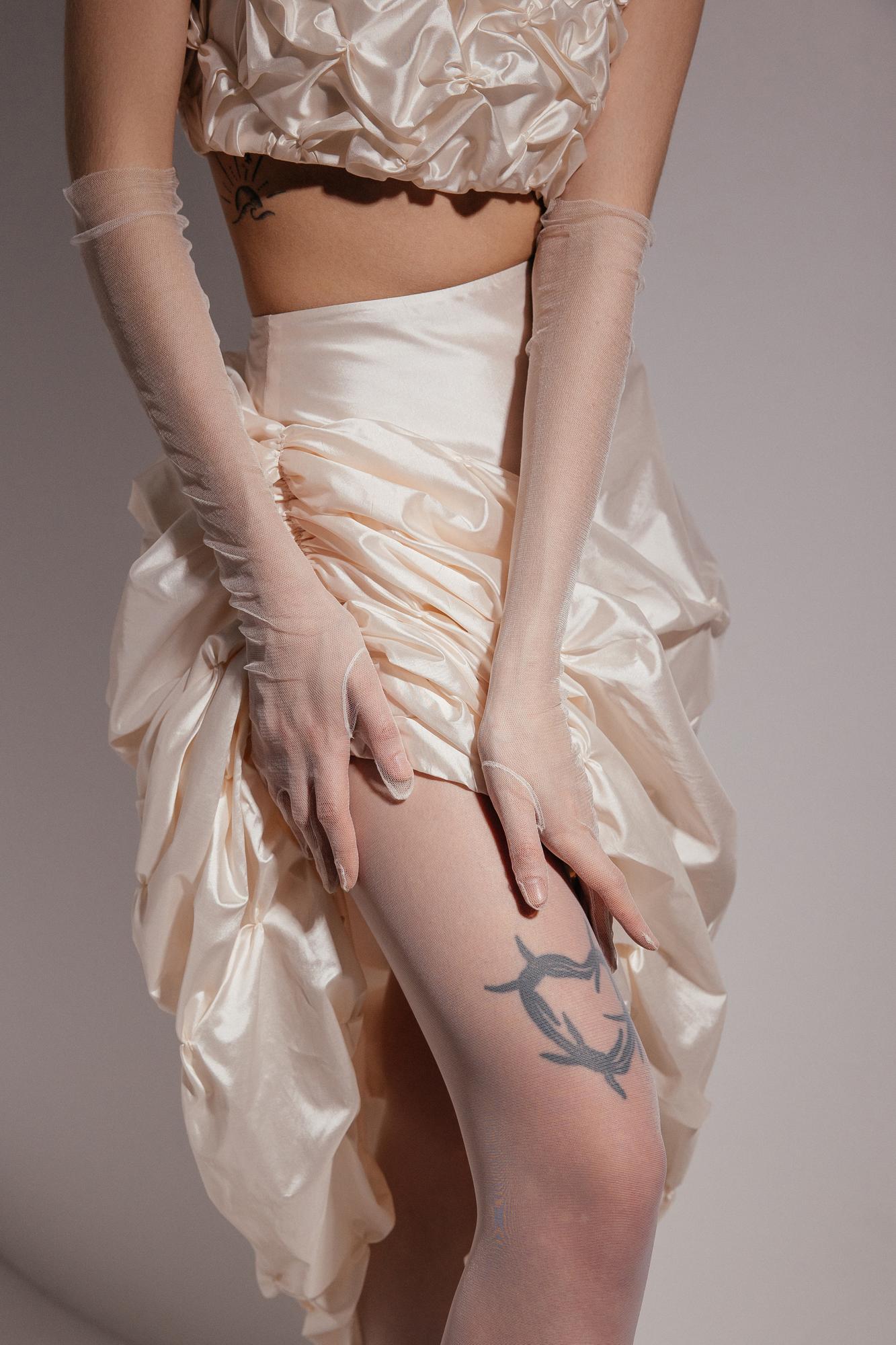 Юбка Rose из шёлковой тафты