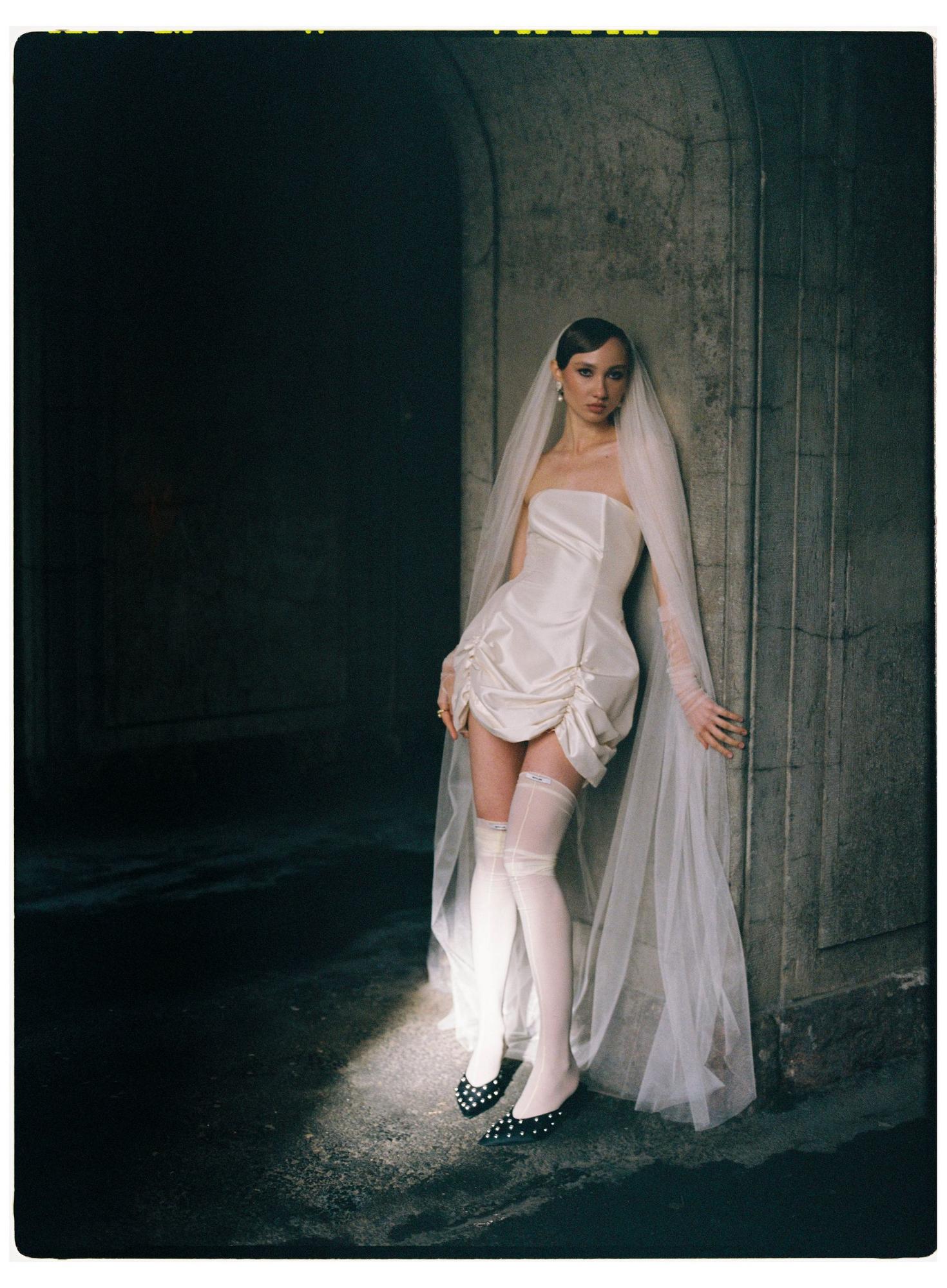 Платье Mia из шелковой тафты