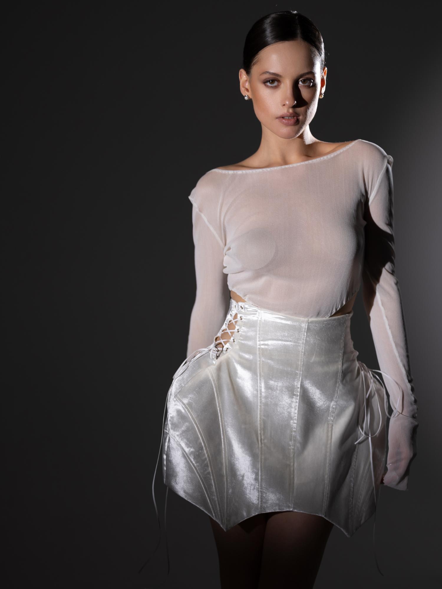 Юбка-корсет Moon из бархата