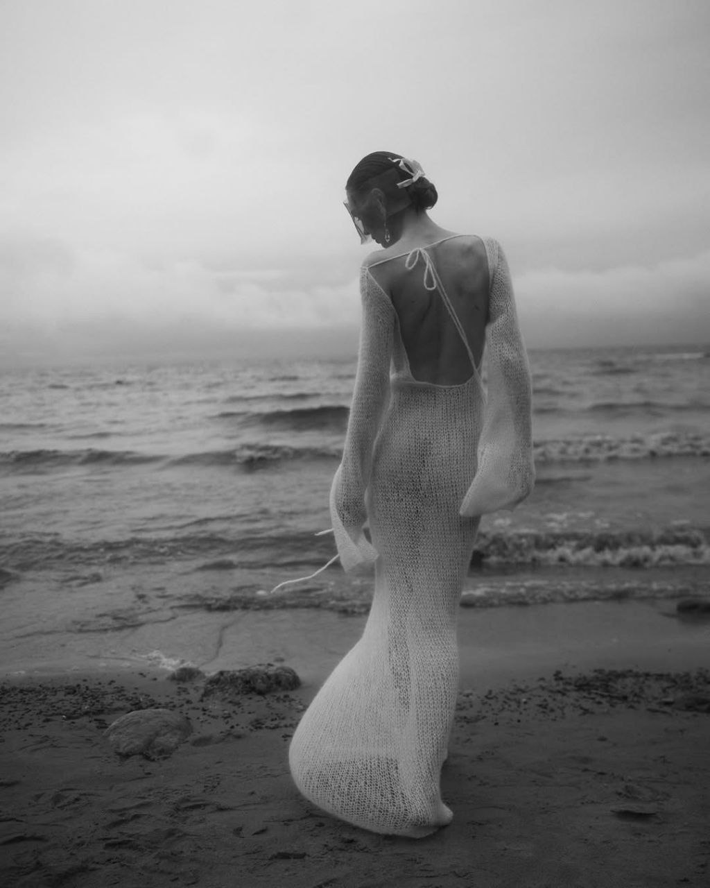 Вязаное платье Katie с открытой спиной